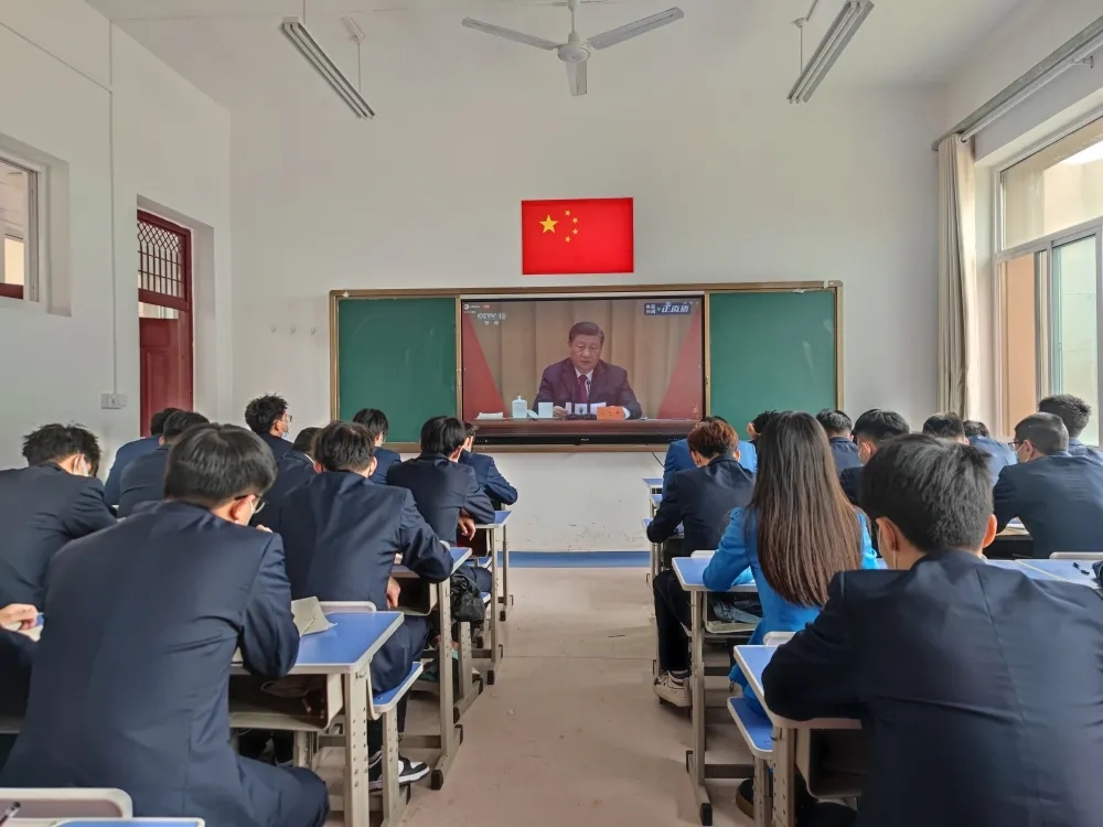 2022年我校團員青年收聽收看慶祝中國共産主義青年團成立100周年大會現場直播—航空學院會場分會場